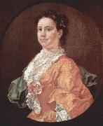 William Hogarth Portrat der Madam Salter oil